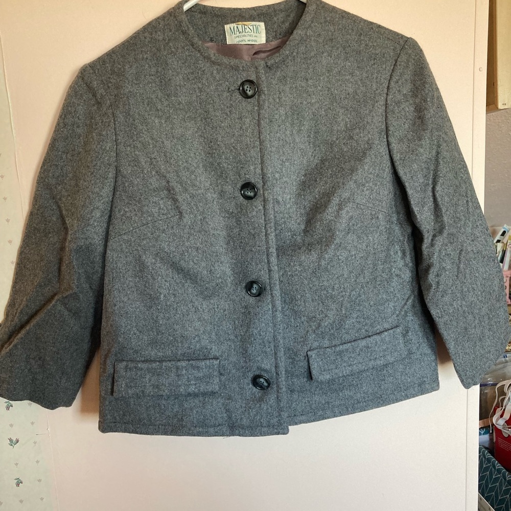 1960s secretary wool jacket